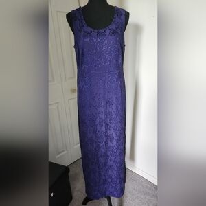 Elegant Purple Sleeveless Chadwicks Dress
